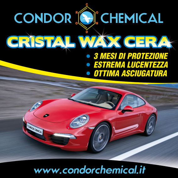 Cartello pubblicitario Cristal Wax